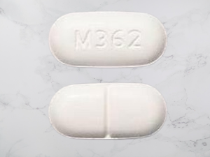 Close up of Hydrocodone 10-650 mg tablet